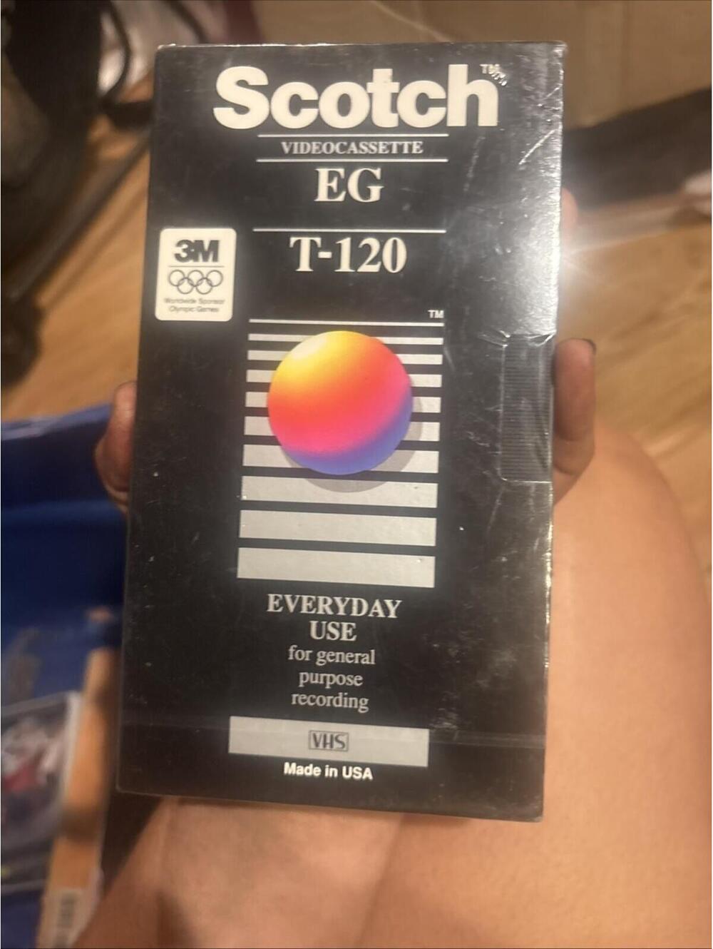 Scotch 3M High Standard 6 Hours Blank VHS Tape T 120 NEW & SEALED